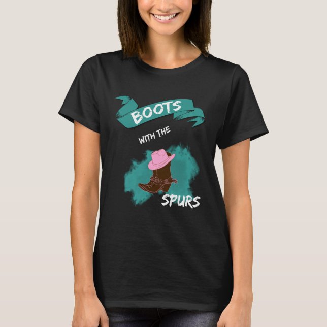 Camiseta Botas com as botas da vaqueira Spurs Farmer Hip Ho (Frente)