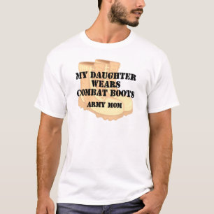 Camiseta Botas de combate do deserto da filha da mamã do