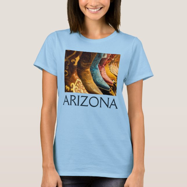Camiseta Botas de cowboy à venda, Arizona (Frente)
