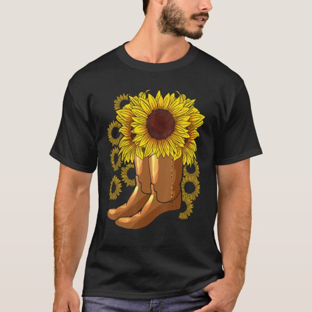 Camiseta Botas de Cowboy Rodeio Montando Mulheres Presente  (Frente)