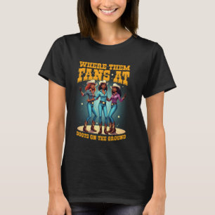 Camiseta Botas de Cowgirls Pretas no Chão Onde Estão Aquele