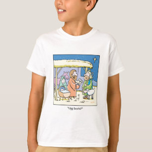 Camiseta Botas de Ugg dos desenhos animados do Natal