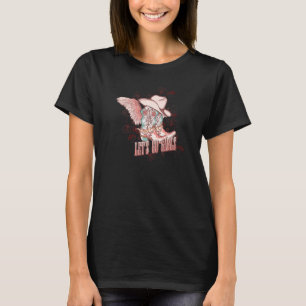 Camiseta Botas de Vaqueira Boho Chapéu Vamos Meninas Ociden