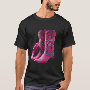 Camiseta Botas de vaqueiro ocidentais e bonitas Vamos de va