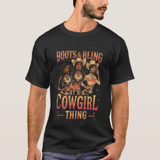 Camiseta Botas e Brilho É Coisa de Cowgirl Western Country