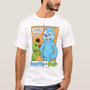 Camiseta Botas e filhote de cachorro - T da preguiça