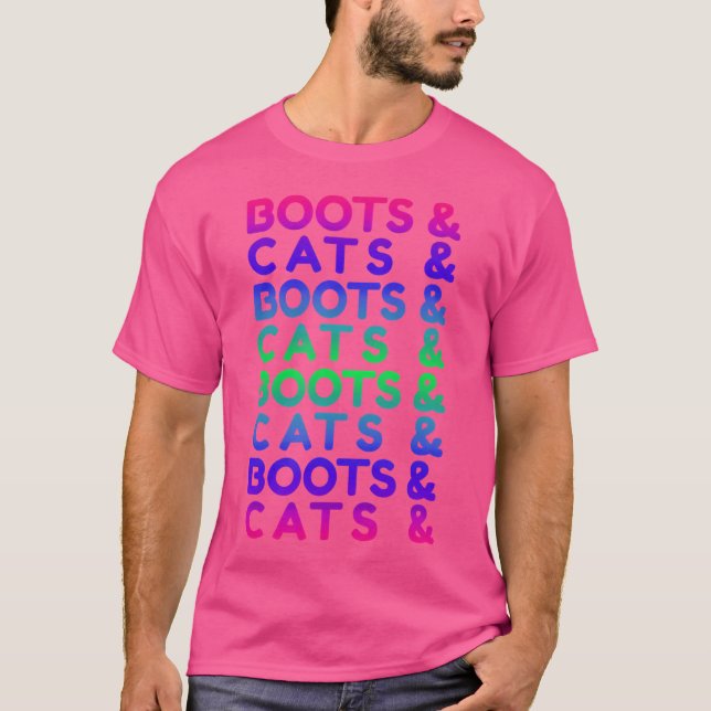 Camiseta Botas E Gatos Edm Rave (Frente)