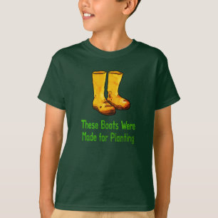 Camiseta Botas Engraçadas Para Jardim Feitas Para Plantar
