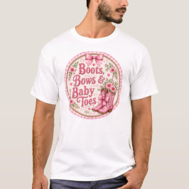 Camiseta Botas Laços e Dedinhos