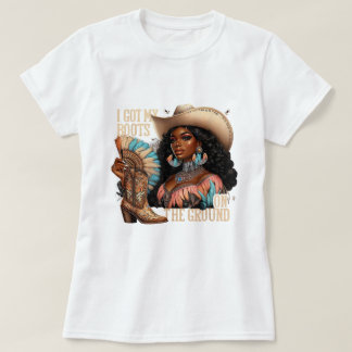 Camiseta Botas no chão