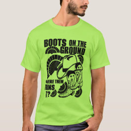 Camiseta Botas no chão