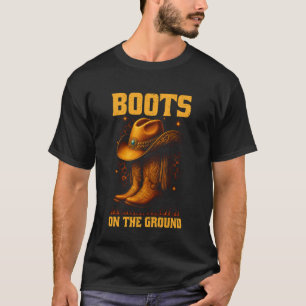 Camiseta Botas No Chão Amantes de Música Country Sulista