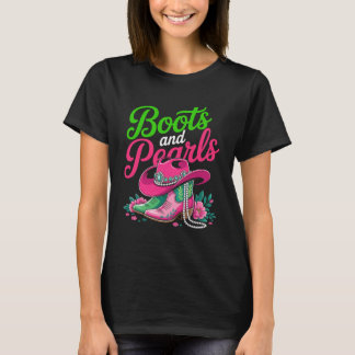 Camiseta Botas no Chão Cowgirl Rosa
