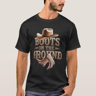 Camiseta Botas No Ground Cowgirl Linedance Cowboy West