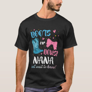 Camiseta Botas Ou Arcos NANA Ama Você Revelação de Gênero F