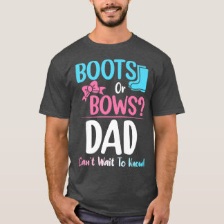 Camiseta Botas ou Arcos Pai Sexo Anunciar Gravidez