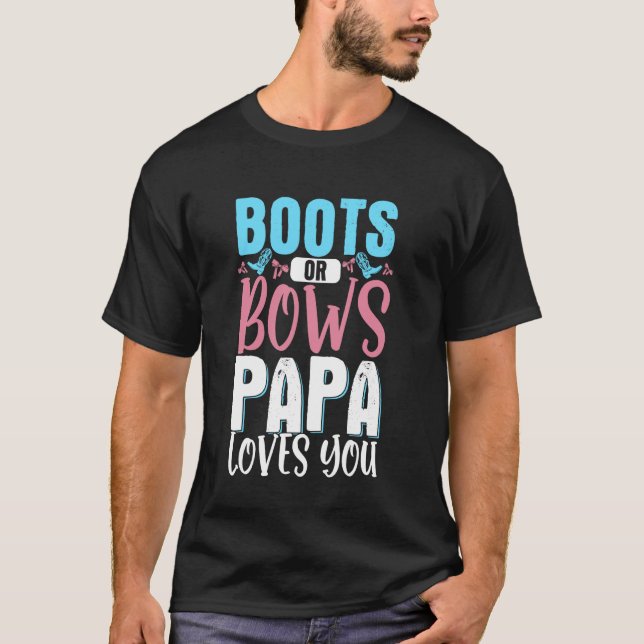 Camiseta Botas Ou Arcos Papai Ama Você 1 (Frente)