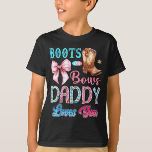Camiseta Botas ou Arcos Papai Te Ama Revelação de Gênero Oc