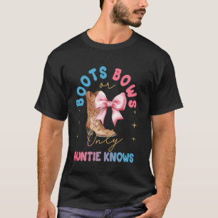Camiseta Botas Ou Arcos Só A Tia Sabe Tia Bebê Anuncia