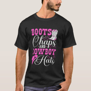 Camiseta Botas Perneiras E Chapéus De Cowboy Rodeio Ocident