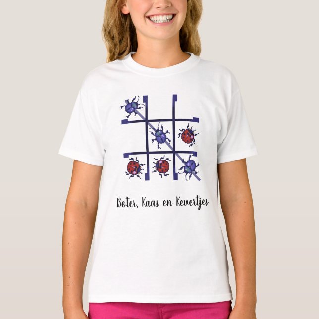 Camiseta Boter, kaas en kevertjes. Pixelart (Frente)