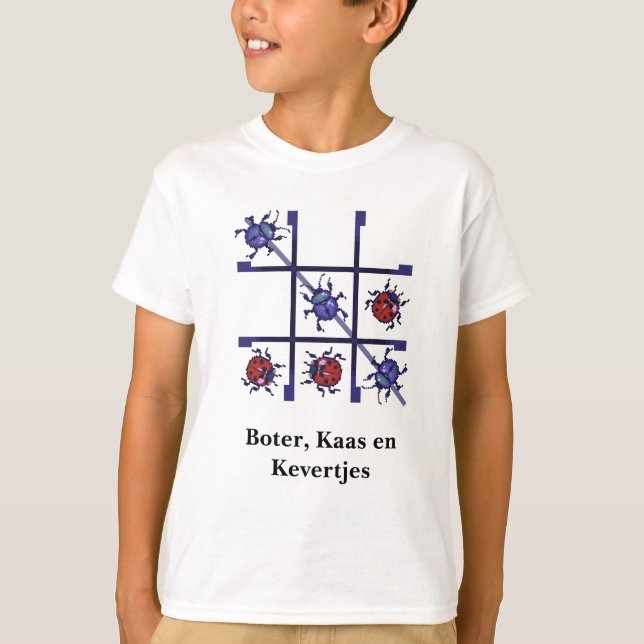 Camiseta Boter, kaas en kevertjes. Pixelart T-shirt (Frente)