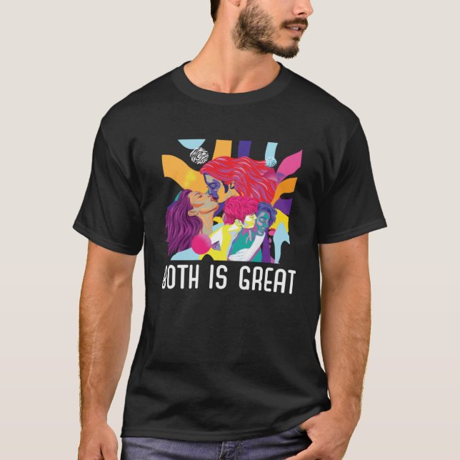 Camiseta Both Is Great Bi Bisexual Rainbow Pride Bisexualit (Frente)