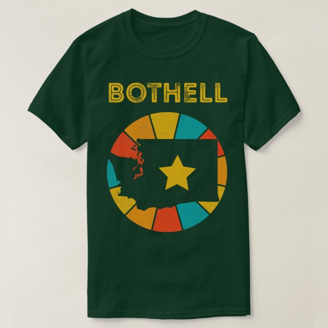 Camiseta Bothell Washington Vintage desapontou Souvenir 1 (Frente do Design)