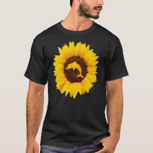 Camiseta Boto Para Mulheres Homens Peixes Marinhos Girassol