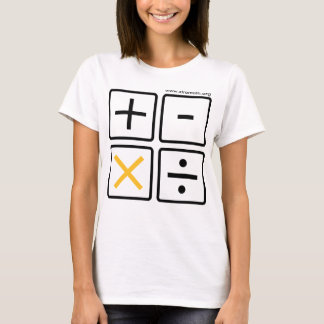 Camiseta Botões da calculadora de XtraMath (muitos estilos)
