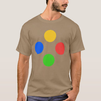 Camiseta Botões de Controle de Jogo ABXY amigos