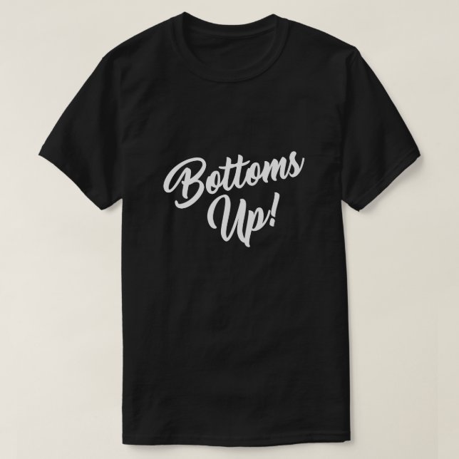 CAMISETA BOTOMS PARA CIMA! (Frente do Design)