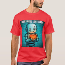 Bots Need Love Too - Men's Bright Red