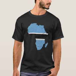 Camiseta Botsuana Bandeira África Continente Presente por