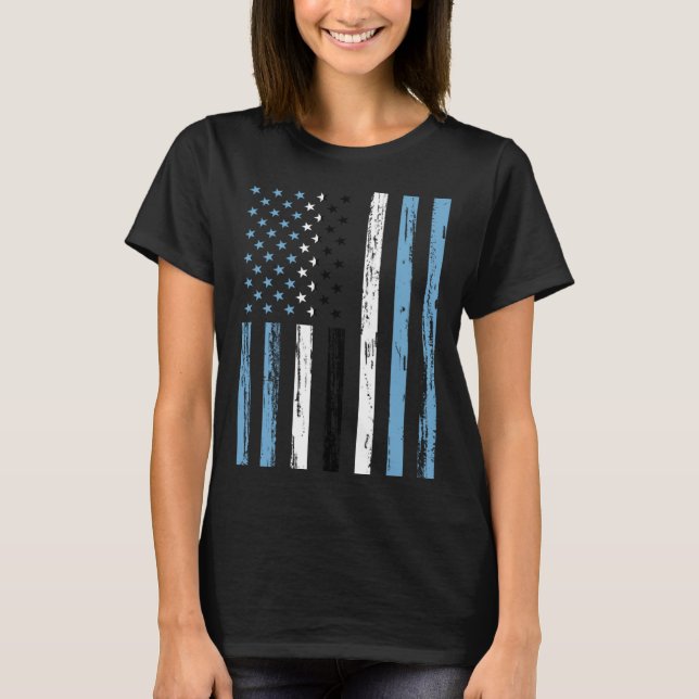 Camiseta Botswana Flag America US It is in my DNA  for Mots (Frente)