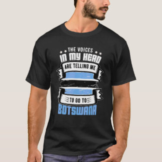 Camiseta Botswana Na Minha Cabeça