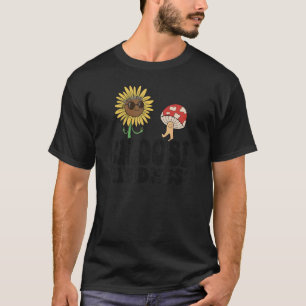 Camiseta Bottermosca girassol positivo para a paz Escolha K