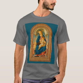Camiseta Botticelli (1445-1510) Madonna & Criança Enthroned