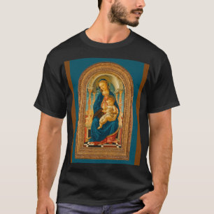Camiseta Botticelli (1445-1510) Madonna & Criança Enthroned