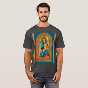 Camiseta Botticelli c 1470 Madona e Criança Enthroned