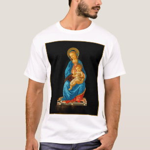 Camiseta Botticelli Madonna e Criança Enthroned