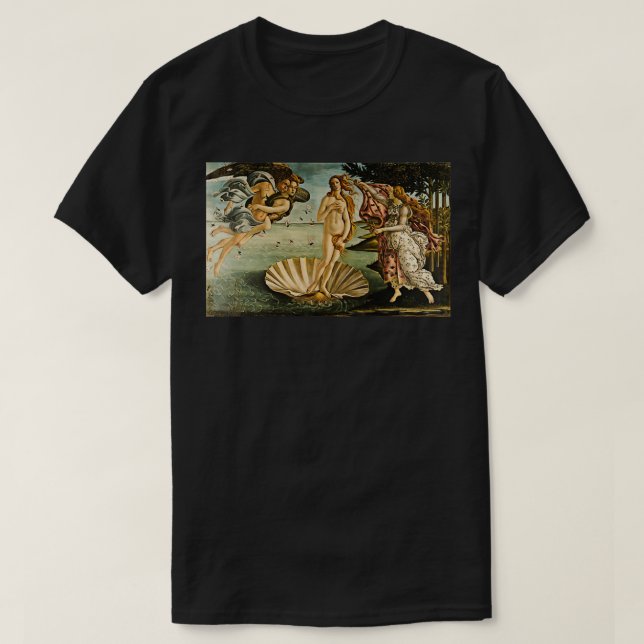 Camiseta Botticelli O Nascimento De Vênus 1483 1485 (Frente do Design)