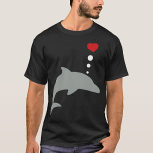 Camiseta bottle nosed dolphin with love heart and appaloosa