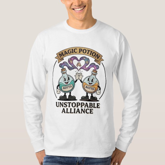 Camiseta Botto Brand Unstoppable Alliance Retro Magic Potio (Frente)