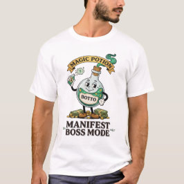 Camiseta Botto Manifest Modo Chefe Cartoon Retro dos Anos 1