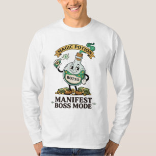 Camiseta Botto Manifest Modo Chefe Cartoon Retro dos Anos 1