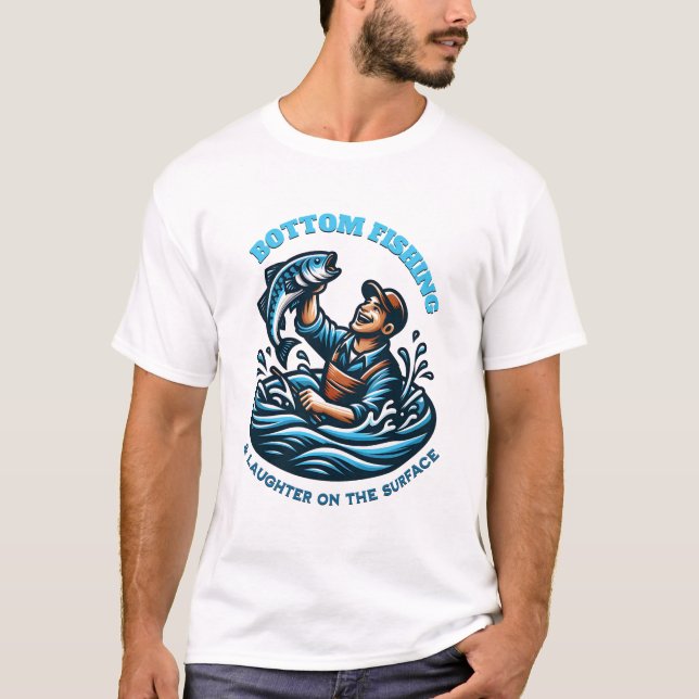 Camiseta Bottom Fishing & Laughter (Frente)