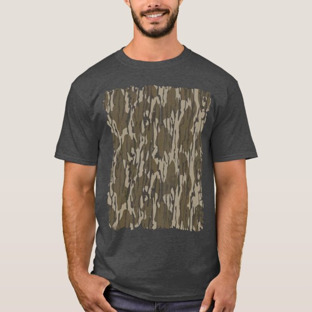 Camiseta Bottomland Camo for Men Hunting Roupa Gear (Frente)