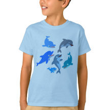 Bótulo de Dolphin Pod Infantil T-Shirt