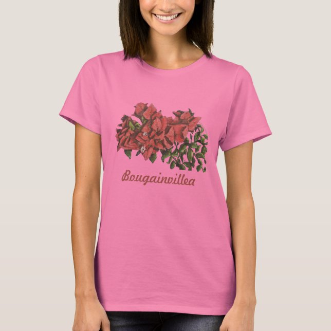 Camiseta Bougainvillea Mulheres (Frente)